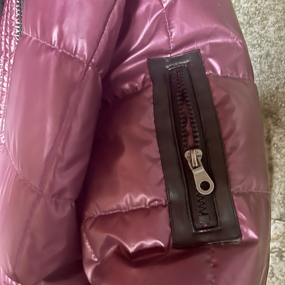 Midnight Velvet Burgundy Quilted Jacket - Picture 4 of 6